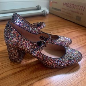Madewell ‘Zelda’ glitter heels